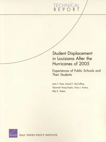 Cover of Student Displacement in Louisiana After the Hurricanes of 2005