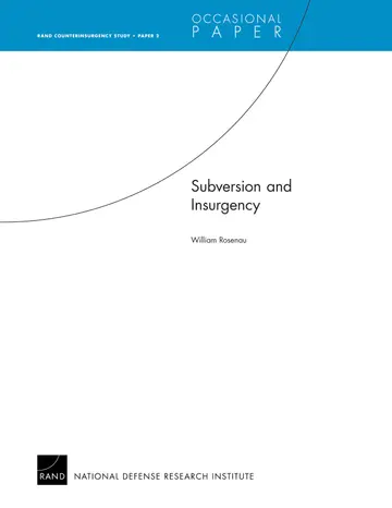 Cover of Subversion and Insurgency
