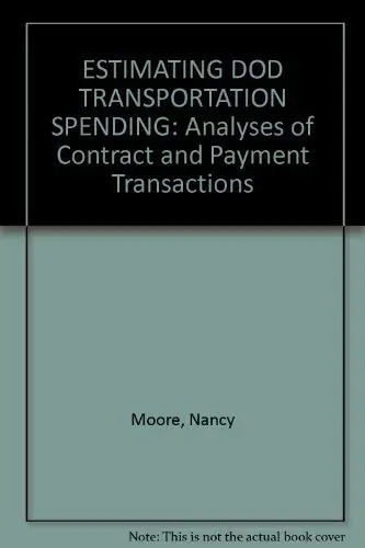 Cover of Estimating Dod Transportation Spending