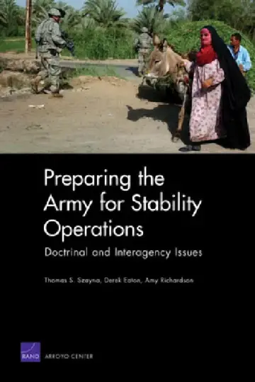 Cover of Preparing the Army for Stability Operations