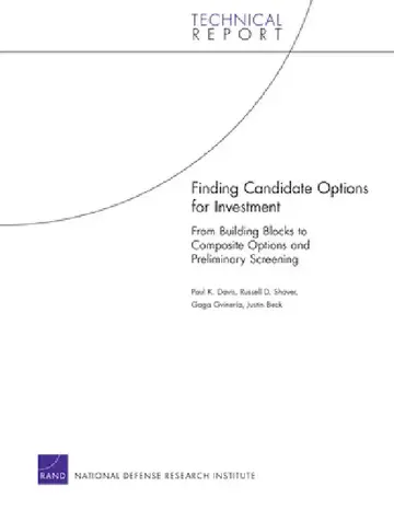 Cover of Finding Candidate Options for Investment