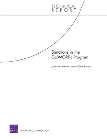 Cover of Sanctions in the CalWORKs Program
