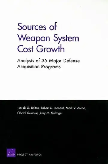 Cover of Sources of Weapon System Cost Growth