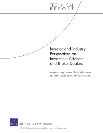 Cover of Investor and Industry Perspectives on Investment Advisers and Broker-Dealers