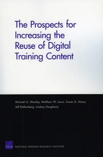 Cover of The Prospects for Increasing the Reuse of Digital Training Content