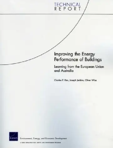 Cover of Improving the Energy Performance of Buildings