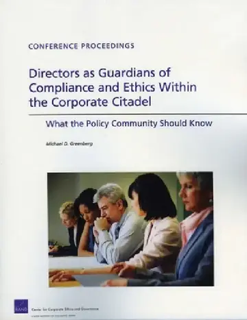 Cover of Directors as Guardians of Compliance and Ethics Within the Corporate Citadel