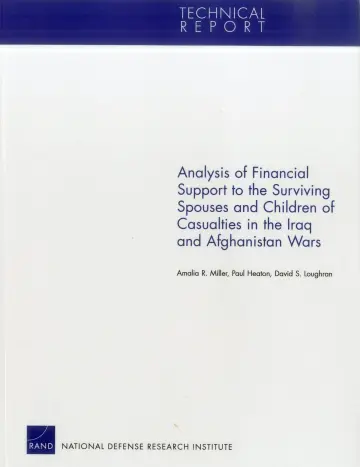 Cover of Analysis of Financial Support to the Surviving Spouses and Children of Casualties in the Iraq and Afghanistan Wars