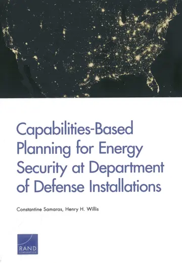Cover of Capabilities-Based Planning for Energy Security at Department of Defense Installations