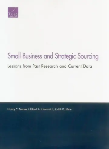 Cover of Small Business and Strategic Sourcing