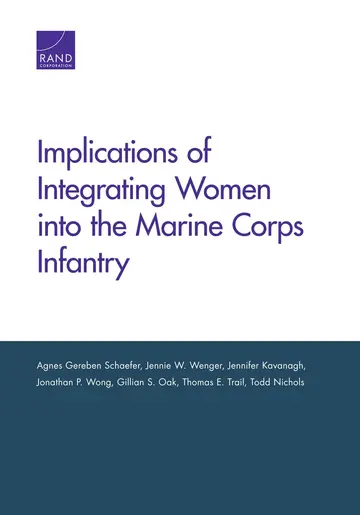 Cover of Implications of Integrating Women into the Marine Corps