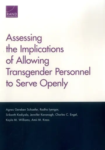 Cover of Assessing the Implications of Allowing Transgender Personnel to Serve Openly