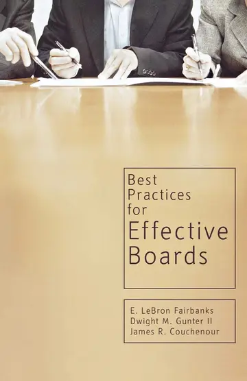 Cover of Best Practices for Effective Boards