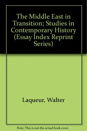 Cover of The Middle East in Transition; Studies in Contemporary History