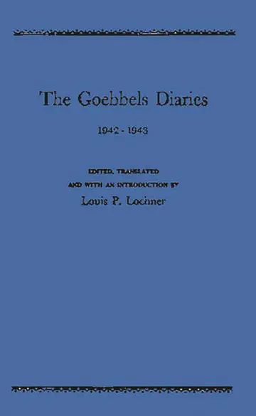 Cover of The Goebbels Diaries, 1942-1943
