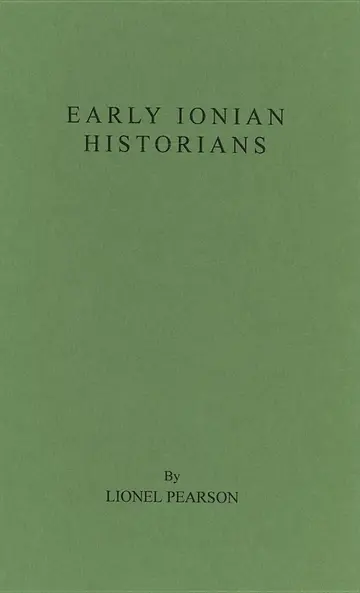 Cover of Early Ionian Historians