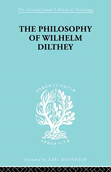 Cover of Philosophy of William Dilthey