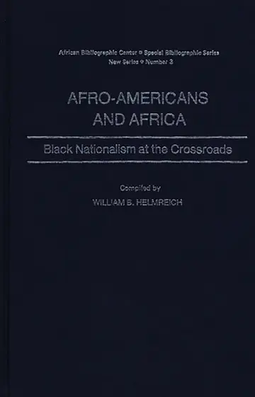 Cover of Afro-Americans and Africa