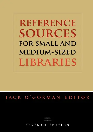 Cover of Reference Sources for Small and Medium-sized Libraries