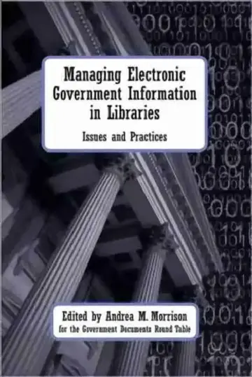 Cover of Managing Electronic Government Information in Libraries
