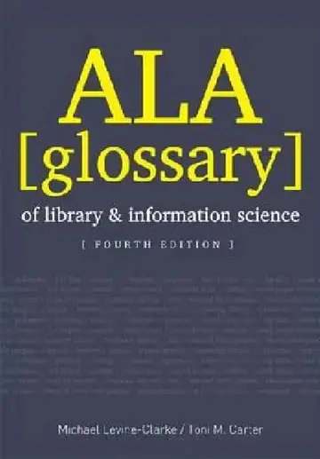 Cover of ALA Glossary of Library and Information Science