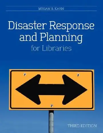 Cover of Disaster Response and Planning for Libraries