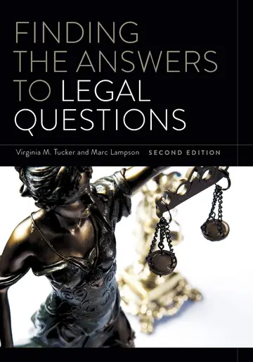 Cover of Finding the Answers to Legal Questions