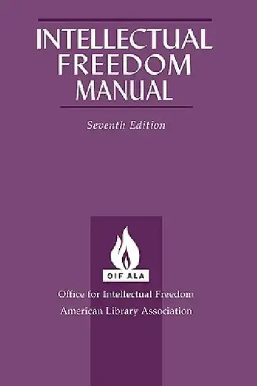 Cover of Intellectual Freedom Manual, 7th Ed.