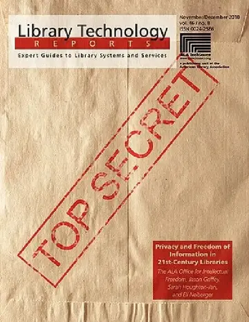 Cover of Privacy and Freedom of Information in 21st-Century Libraries