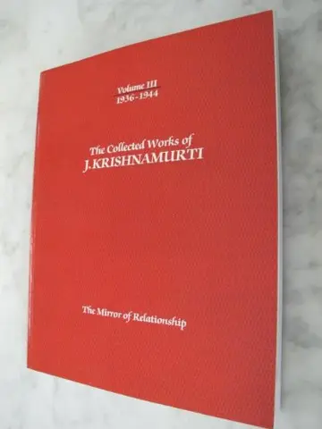 Cover of The Collected Works of J. Krishnamurti 1936-1944
