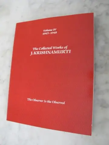 Cover of The Collected Works of J Krishnamurti 1945-1948