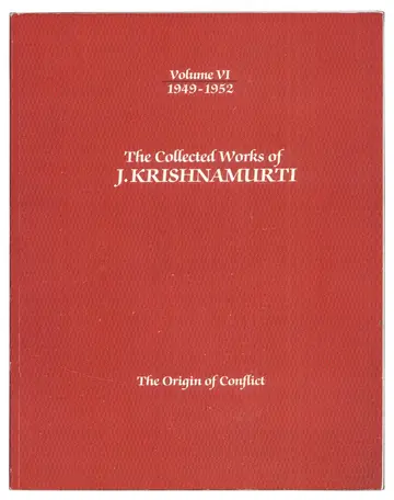 Cover of The Collected Works of J Krishnamurti 1949-1952
