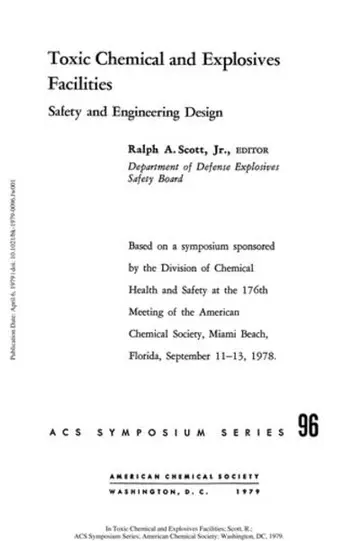 Cover of Toxic Chemical and Explosives Facilities