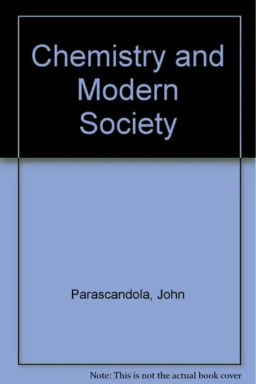 Cover of Chemistry and Modern Society