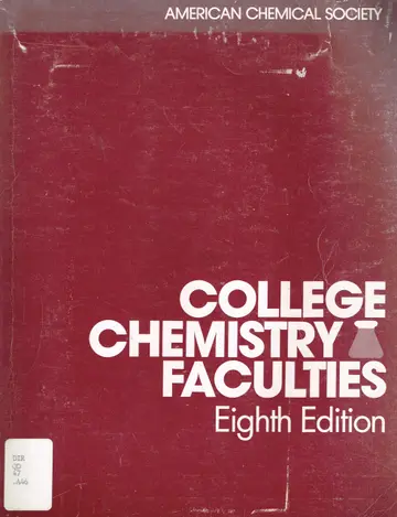 Cover of College Chemistry Faculties