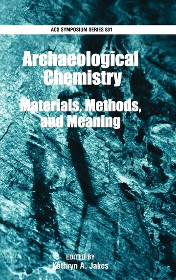 Cover of Archaeological Chemistry