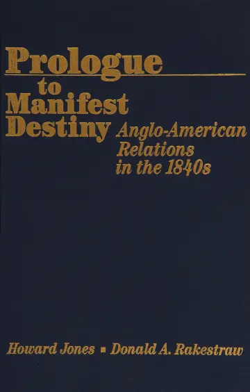 Cover of Prologue to Manifest Destiny