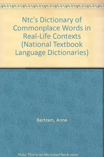 Cover of Ntc's Dictionary of Commonplace Words