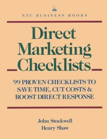 Cover of Direct Marketing Checklists