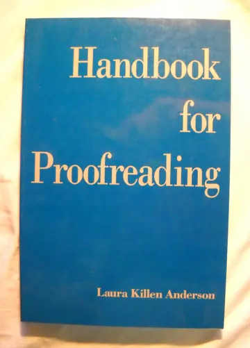 Cover of Handbook for Proofreading