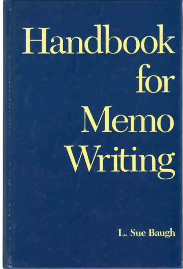 Cover of Handbook for Memo Writing