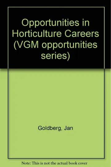 Cover of Opportunities in Horticulture Careers