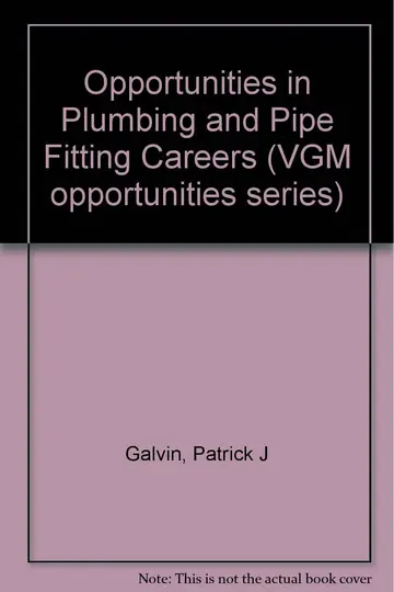 Cover of Opportunities in Plumbing and Pipe Fitting Careers