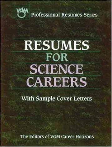 Cover of Resumes for Science Careers