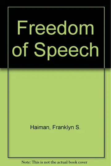 Cover of Freedom of Speech