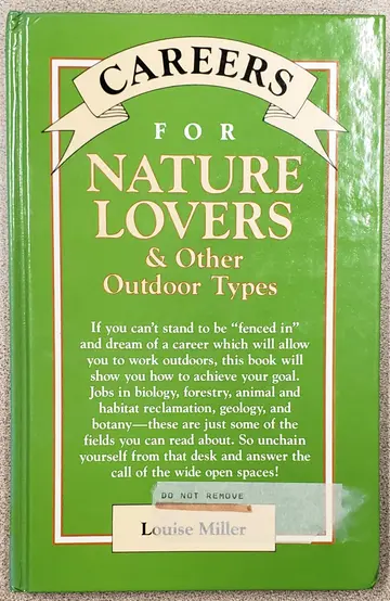 Cover of Careers for Nature Lovers & Other Outdoor Types
