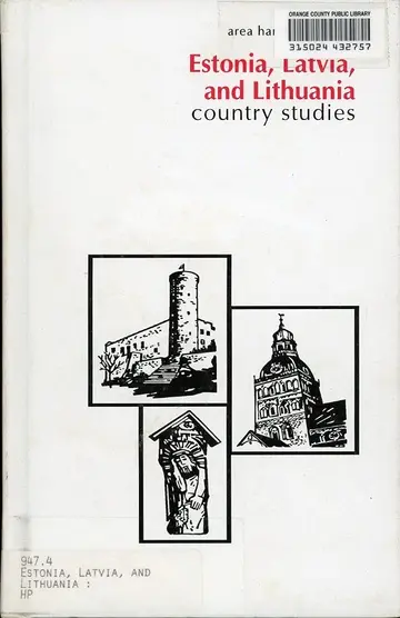 Cover of Estonia, Latvia and Lithuania