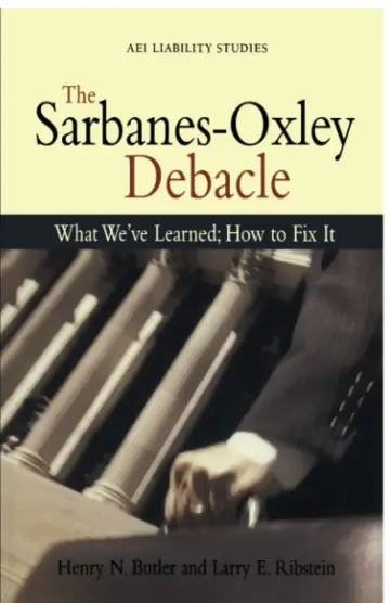 Cover of The Sarbanes-Oxley Debacle
