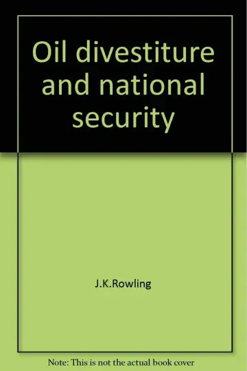 Cover of Oil divestiture and national security