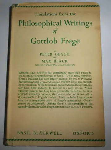Cover of Trans Phil Writ of Frege 3r CB